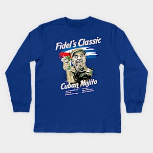 Fidel Castro Mojito Kids Long Sleeve T-Shirt